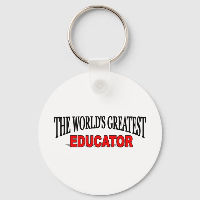 The World's Greatest Educator Key Ring (Front)