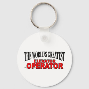 The World's Greatest Elevator Operator Key Ring