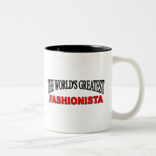 The World's Greatest Fashionista Two-Tone Coffee Mug