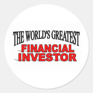 The World's Greatest Financial Investor Classic Round Sticker