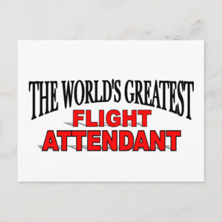 The World's Greatest Flight Attendant Postcard