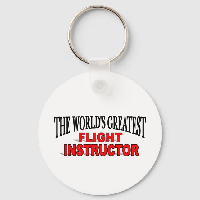 The World's Greatest Flight Instructor Key Ring (Front)
