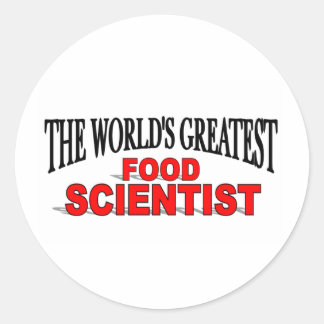 The World's Greatest Food Scientist Classic Round Sticker