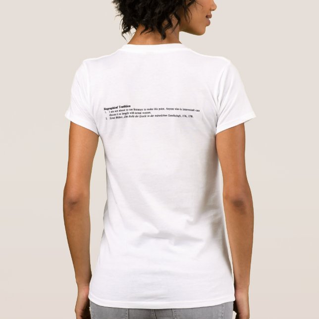 the world's greatest footnote T-Shirt (Back)