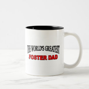The World's Greatest Foster Dad Two-Tone Coffee Mug