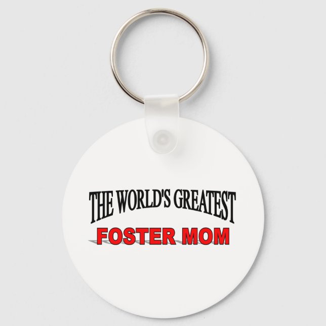The World's Greatest Foster Mum Key Ring (Front)