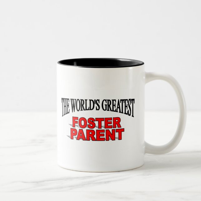 The World's Greatest Foster Parent Two-Tone Coffee Mug (Right)