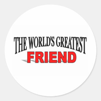 The World's Greatest Friend Classic Round Sticker