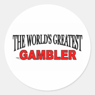 The World's Greatest Gambler Classic Round Sticker