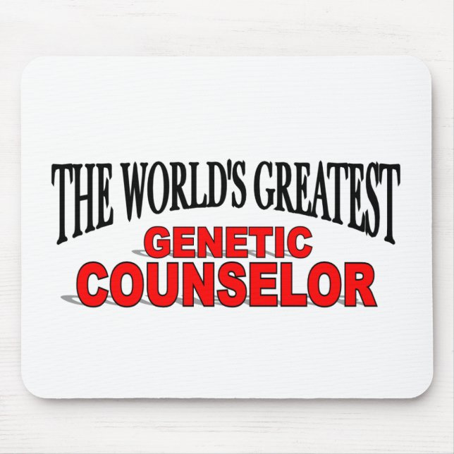 The World's Greatest Genetic Counsellor Mouse Mat (Front)