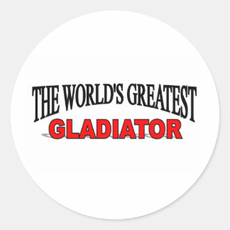 The World's Greatest Gladiator Classic Round Sticker