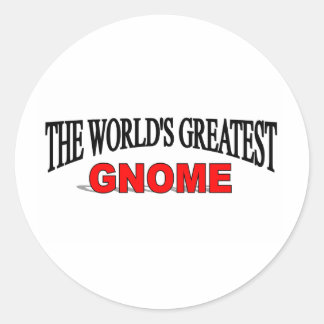 The World's Greatest Gnome Classic Round Sticker
