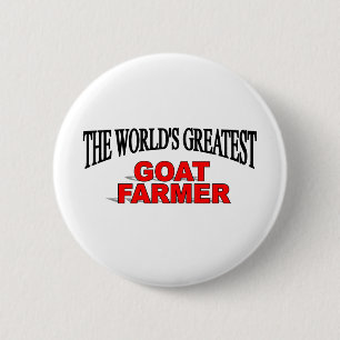 The World's Greatest Goat Farmer 6 Cm Round Badge