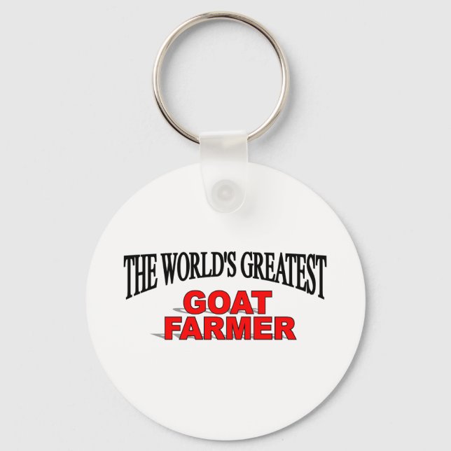 The World's Greatest Goat Farmer Key Ring (Front)