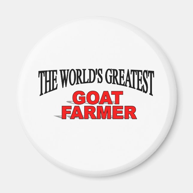 The World's Greatest Goat Farmer Magnet (Front)