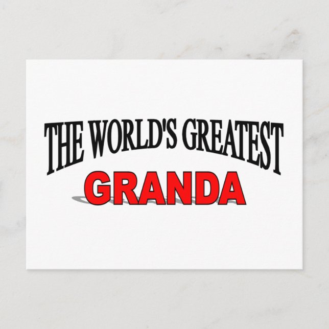 The World's Greatest Granda Postcard (Front)