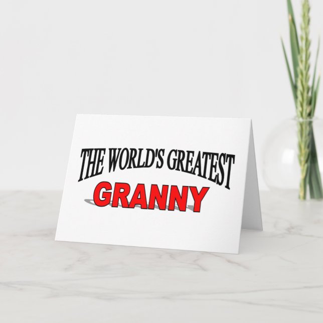 The World's Greatest Granny Card (Front)