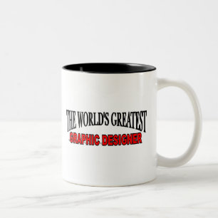 The World's Greatest Graphic Designer Two-Tone Coffee Mug