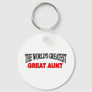 The World's Greatest Great Aunt Key Ring