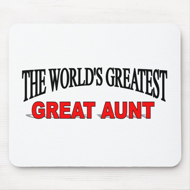 The World's Greatest Great Aunt Mouse Mat (Front)