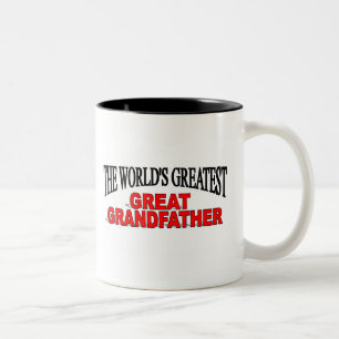 The World's Greatest Great Grandfather Two-Tone Coffee Mug