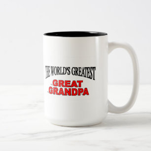 The World's Greatest Great Grandpa Two-Tone Coffee Mug