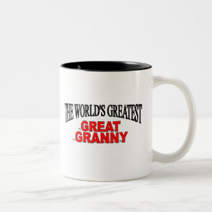 The World's Greatest Great Granny Two-Tone Coffee Mug
