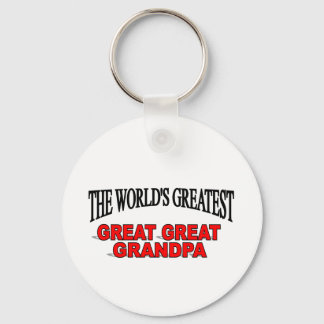 The World's Greatest Great Great Grandpa Key Ring