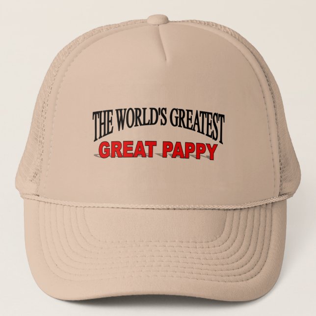 The World's Greatest Great Pappy Trucker Hat (Front)