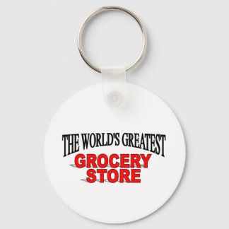 The World's Greatest Grocery Store Key Ring