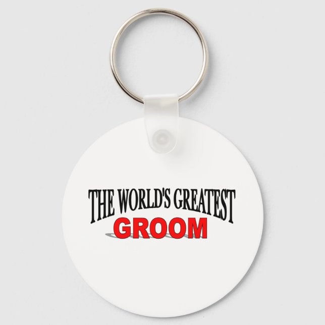 The World's Greatest Groom Key Ring (Front)