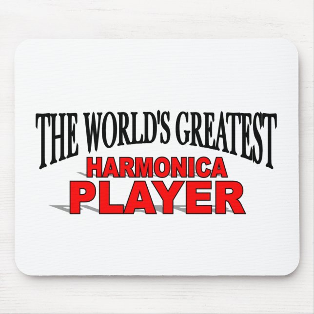 The World's Greatest Harmonica Player Mouse Mat (Front)