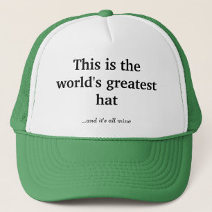 The world's greatest hat