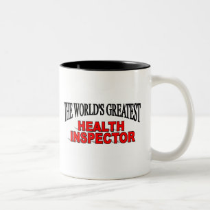 The World's Greatest Health Inspector Two-Tone Coffee Mug