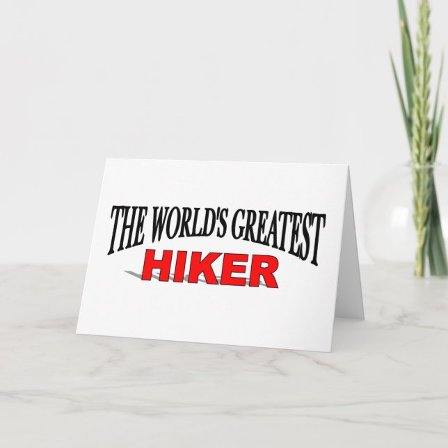 The World's Greatest Hiker Card (Front)