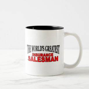 The World's Greatest Insurance Salesman Two-Tone Coffee Mug