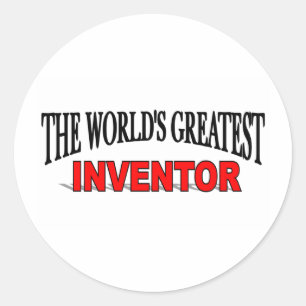 The World's Greatest Inventor Classic Round Sticker
