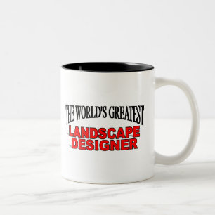 The World's Greatest Landscape Designer Two-Tone Coffee Mug