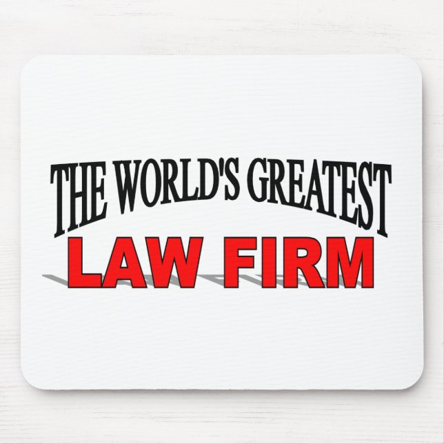 The World's Greatest Law Firm Mouse Mat (Front)
