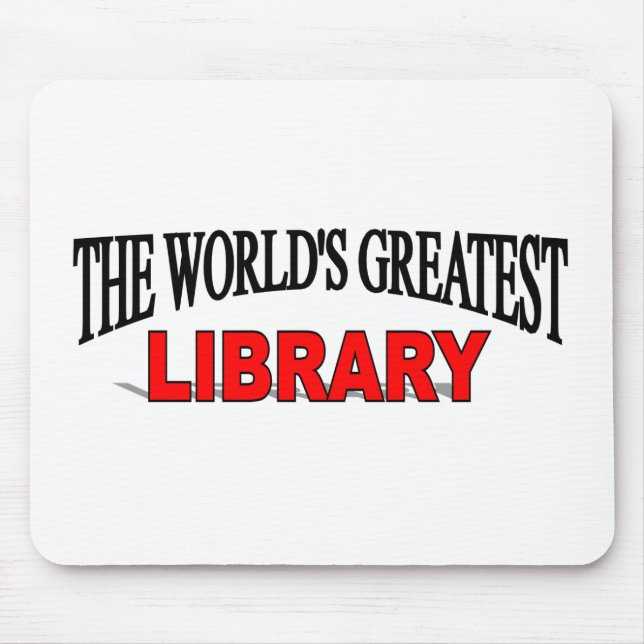 The World's Greatest Library Mouse Mat (Front)