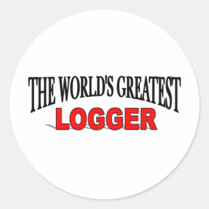 The World's Greatest Logger Classic Round Sticker