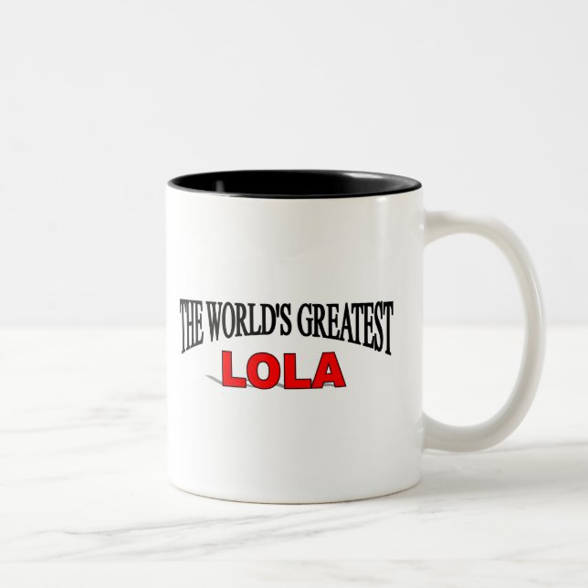 The World's Greatest Lola Two-Tone Coffee Mug (Right)