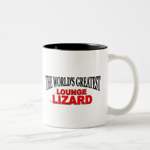 The World's Greatest Lounge Lizard Two-Tone Coffee Mug