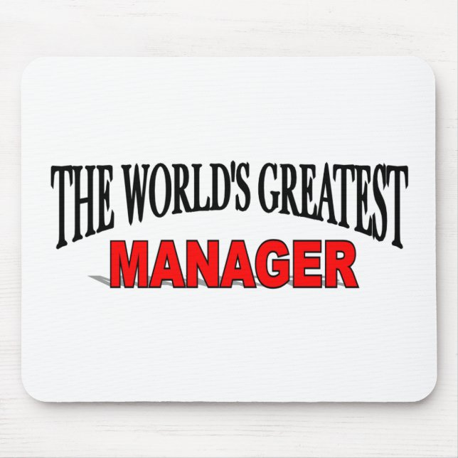 The World's Greatest Manager Mouse Mat (Front)