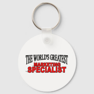 The World's Greatest Marketing Specialist Key Ring
