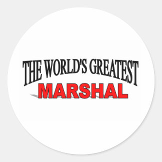 The World's Greatest Marshal Classic Round Sticker