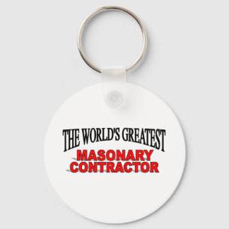 The World's Greatest Masonary Contractor Key Ring