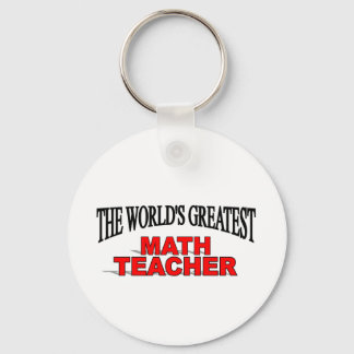 The World's Greatest Math Teacher Key Ring