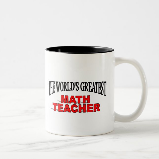 The World's Greatest Math Teacher Two-Tone Coffee Mug (Right)