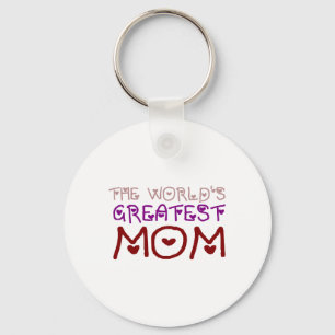 The World's Greatest Mom (Mother's Day & Birthday) Key Ring